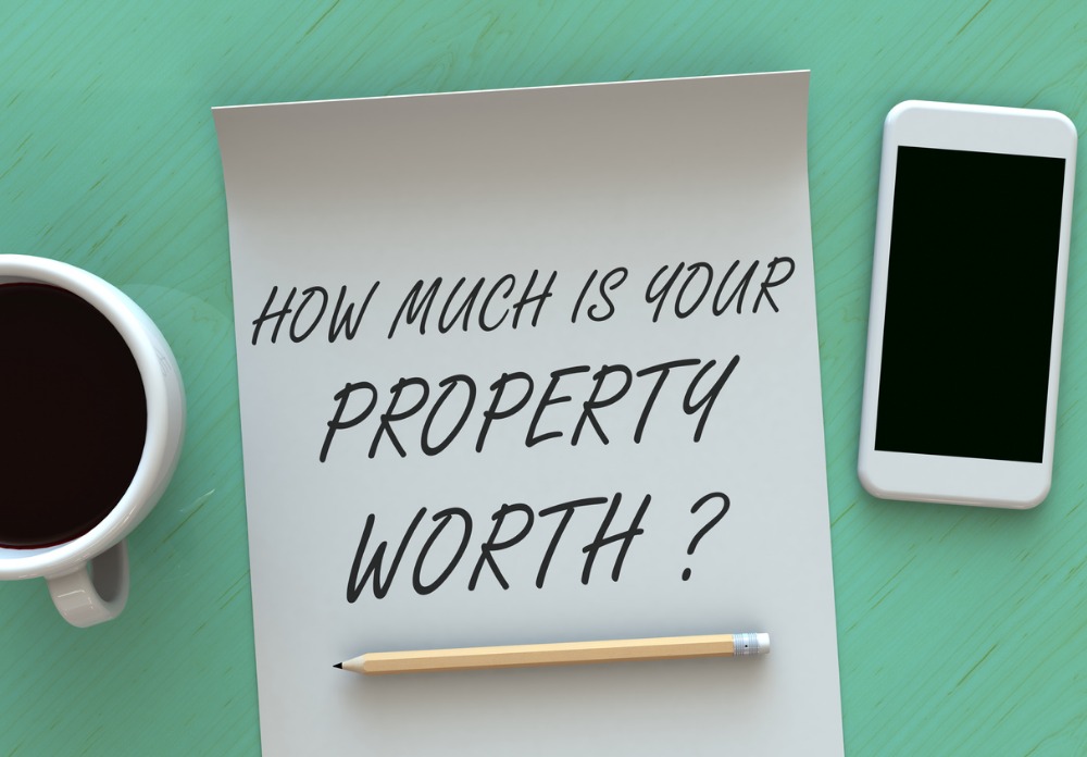 How much is your property worth message on paper