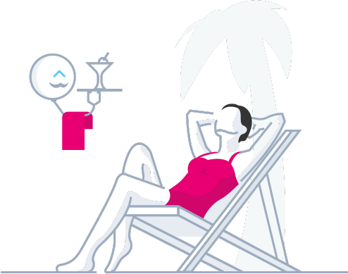 Woman Relaxing after loan3