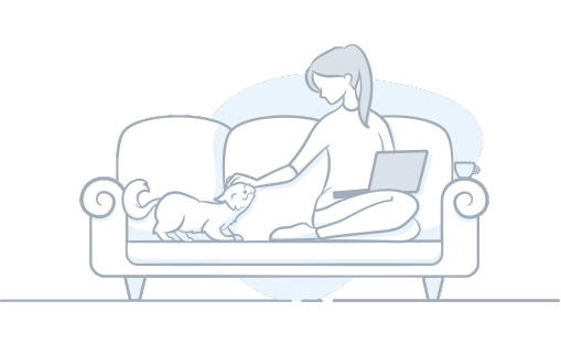 loan-online-relaxed-lady Girl on couch looking for personal loan